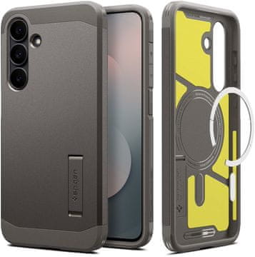 Spigen Tough Armor MagSafe, gunmetal - Samsung Galaxy S 2025 FE