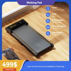 ISCOOTER FT21 Električna FT21 tekalna steza s podlogo za hojo - motor 2,5 KM - nastavljiva hitrost 1-6 km/h - največja obremenitev 100 kg - zložljiva in lahka zasnova za domačo uporabo