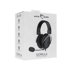 White Shark Gaming slušalke GH-2341 GORILLA črne/sive