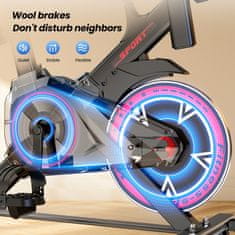 ISCOOTER QK101 Kolesarjenje za notranje prostore - tih jermenski pogon <25 dB - nastavljiv sedež in krmilo - največja obremenitev 120 kg - LCD zaslon - domače sobno kolo