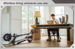 KuKirin Električni skuter M4 MAX - motor 800 W, največja hitrost 45 km/h, doseg 64 km - 10-palčna vakuumska kolesa - baterija 48 V 18,2 Ah - zložljiva zasnova za mestno vožnjo