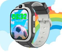 Forever Boost KW-530 otroška pametna ura, 4G LTE, črna