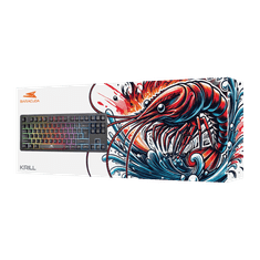 Baracuda Gaming tipkovnica BGK-01114 - KRILL črna