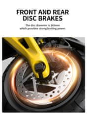 Duotts OOTD-S10 Električni skuter - baterija 48 V 20 Ah - motor 1400 W - največja hitrost 55 km/h - doseg 70 km - zložljiv aluminijast okvir