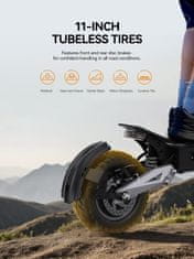Duotts OOTD-T10 Električni skuter - 48V 18Ah Baterija - 500W Motor - Zložljiv - Doseg do 60 km - Hitrost 25 km/h - 11" Pnevmatike