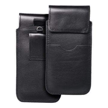 MG Royal Flap usnjen ovitek za pas 2XL, črna