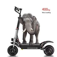 BOYUEDA Električni skuter - 6000W Dual Motor - 60V 38Ah Baterija - 120 km Doseg - 85 km/h - Zložljiv - 11" Terenske Pnevmatike