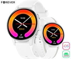 Forever iGO4 JW-600 pametna ura, 3,25cm (1,28), AMOLED, 2 paščka, bela (Pearl White)