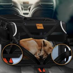 Tresko Zaboj za pse in mačke 70x52x52 cm Črna