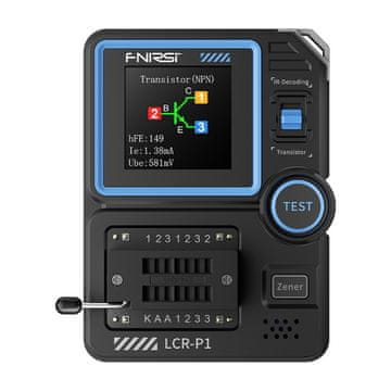 FNIRSI  LCR-P1 večfunkcijski tester kondenzatorjev in tranzistorjev