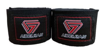 Kubisport Boksarski povoji za roke elastični 4,5 m črni