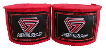 Kubisport Boksarski povoji za roke elastični 4,5 m rdeči