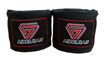 Kubisport Boksarski povoji za roke elastični 3 m črni