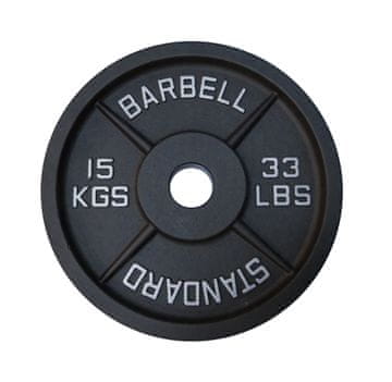 Kubisport Rezervni disk iz posebnega litega železa 15 kg - premer odprtine 50 mm