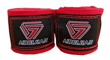 Kubisport Boksarski povoji za roke elastični 3 m rdeči