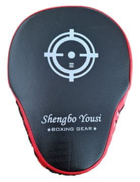 Kubisport Past za trening borilnih veščin 27 cm rdeča