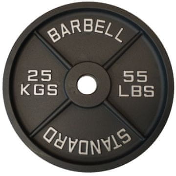 Kubisport Rezervni disk iz specialnega litega železa 25 kg - premer odprtine 50 mm