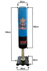 Kubisport Otroška stoječa vreča za udarce 140 cm modra