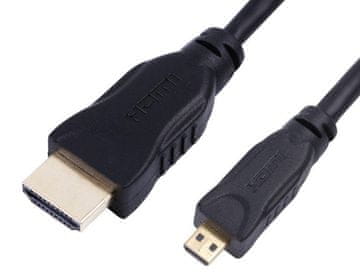 MicroConnect Kabel HDMI na HDMI Micro D 2.0, 1m 4K60Hz, 18Gbps