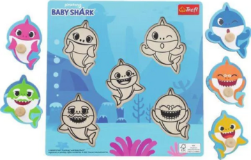 Trefl Baby Shark Lesena sestavljanka