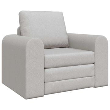 Vidaxl Sofa postelja Oblačno siva 98 x 71 x 83 cm blago