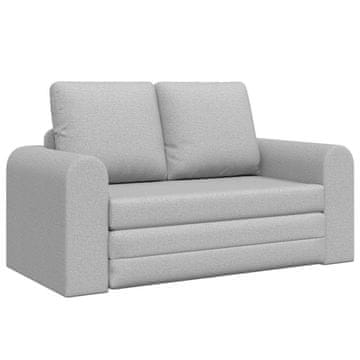 Vidaxl Sofa postelja Oblačno siva 148 x 71 x 83 cm blago