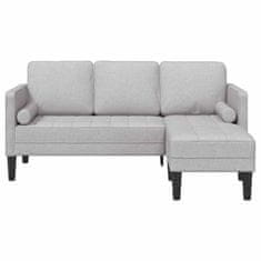 Vidaxl Kavčna garnitura Oblačno siva 173 x 131 x 67 cm Poliester
