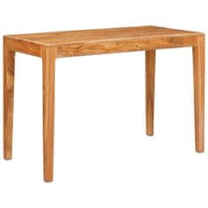 Vidaxl Jedilna miza Rjava 110 x 55 x 76 cm Masiven les akacije