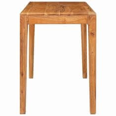 Vidaxl Jedilna miza Rjava 110 x 55 x 76 cm Masiven les akacije