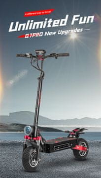 BOYUEDA Električni Skuter z Dvojnim Motorjem 2x1600W - Hitrost 70 km/h - Doseg 110 km - 10'' Pnevmatike - NFC Zagon - Zložljiv