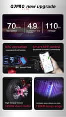 BOYUEDA Električni Skuter z Dvojnim Motorjem 2x1600W - Hitrost 70 km/h - Doseg 110 km - 10'' Pnevmatike - NFC Zagon - Zložljiv