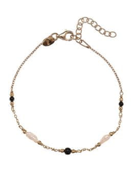 Pozlačena zapestnica z biseri in agatom AL5255.01.000