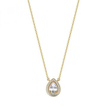 Rosato Pozlačena ogrlica s cirkoni Kapka Anna RZAN02