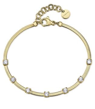 Brosway Pozlačena zapestnica Hadek s prozornimi cirkoni Dreaming BIG15