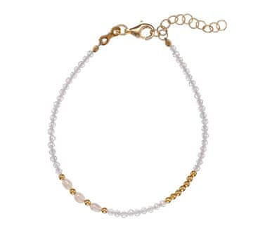 Bleščeča zapestnica s cirkoni in biseri AL4813.01.000