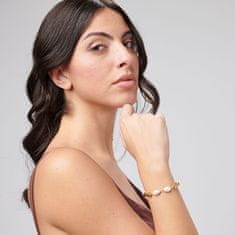 Brosway Očarljiva pozlačena zapestnica s sintetičnimi biseri Perfect BPC73