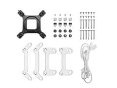 DEEPCOOL MYSTIQUE 360 ARGB Komplet za tekočinsko hlajenje, 360mm, LCD, bel