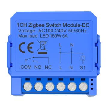 Avatto 1-kanalni ZigBee preklopni modul ZWSM16-DC32V-1