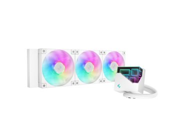 DEEPCOOL LT360 WH ARGB komplet za tekočinsko hlajenje, 360mm, RGB, bel
