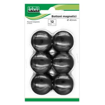 LEBEZ Magnetki 40mm 1/12 - črni