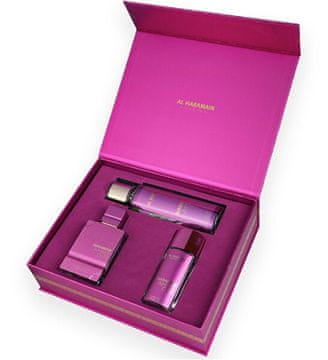 Al Haramain Amber Oud Ultra Violet - EDP 75 ml + EDP 30 ml + fragrance mist 250 ml