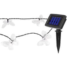master LED LED solarna svetlobna veriga z metuljčki toplo bela 1,2W 30lm IP44 