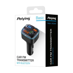 Peiying FM oddajnik Bluetooth 0487, MP3, PD 30W, QC 3.0