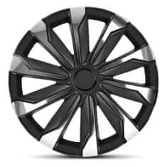 AutoStyle Pokrovi platišč Typhoon Chrome/Black 16"