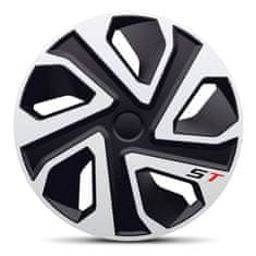 AutoStyle Pokrovi platišč J-Tec ST Silver/Black 16"
