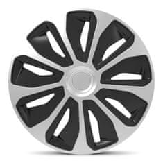 AutoStyle Pokrovi platišč Platin Silver/Black 13''