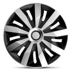 AutoStyle Pokrovi platišč Penta Silver/Black 16''