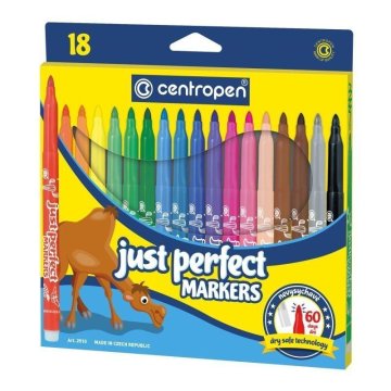 Centropen Marker Perfect 2510, ki se ne suši (18 kosov)