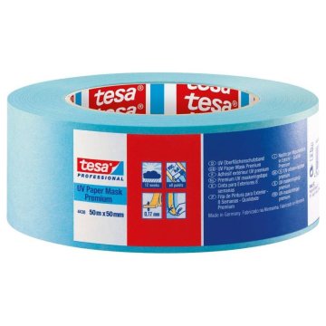 Tesa Maskirni trak 4438, 50 m x 50 mm, moder, Professional