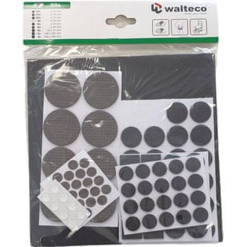 Walteco Komplet blazinic za vrata in blažilnikov iz filca, EVA, črna, 99 kosov